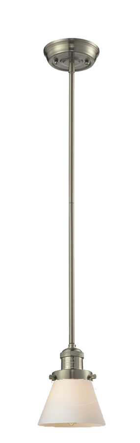 One Light Mini Pendant by Innovations - Franklin Restoration Collection, Brushed Satin Nickel Finish - 201S-SN-G61
