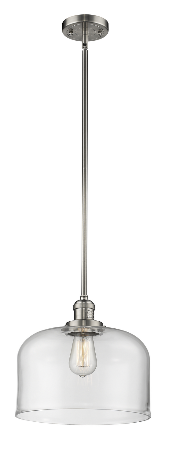 One Light Mini Pendant by Innovations - Franklin Restoration Collection, Brushed Satin Nickel Finish - 201S-SN-G72-L