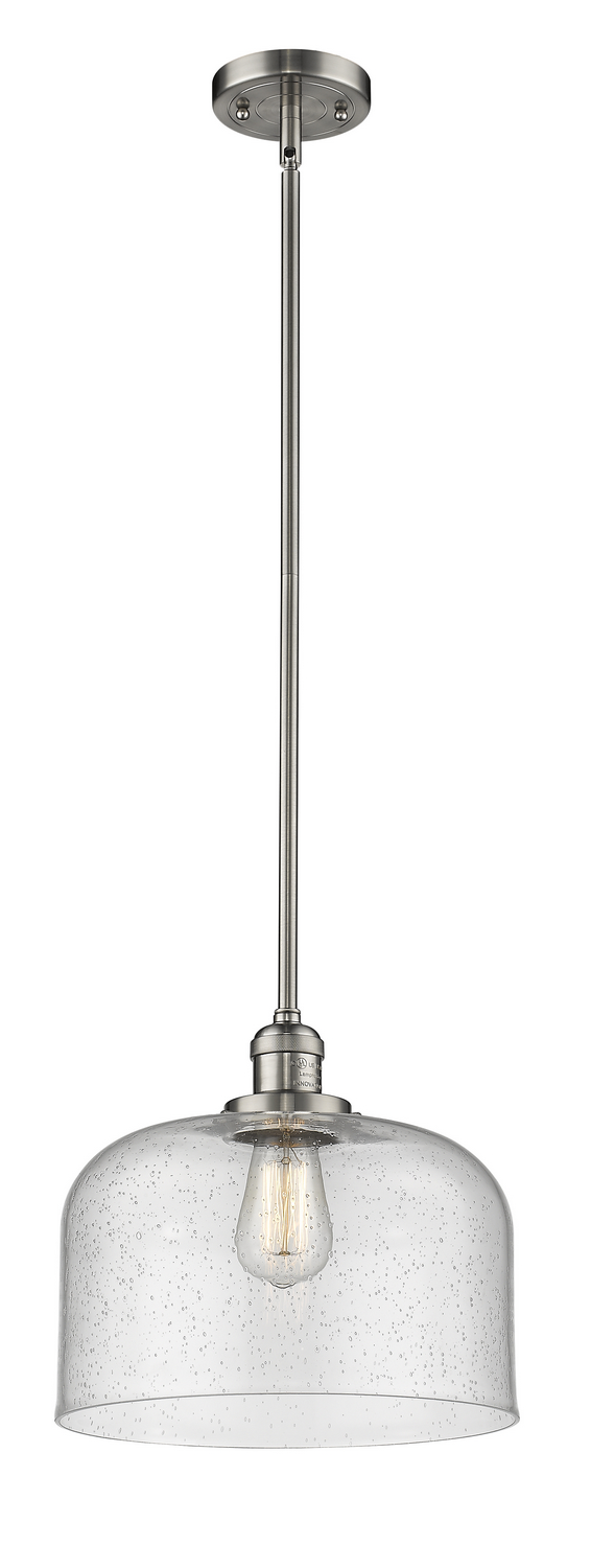 One Light Mini Pendant by Innovations - Franklin Restoration Collection, Brushed Satin Nickel Finish - 201S-SN-G74-L