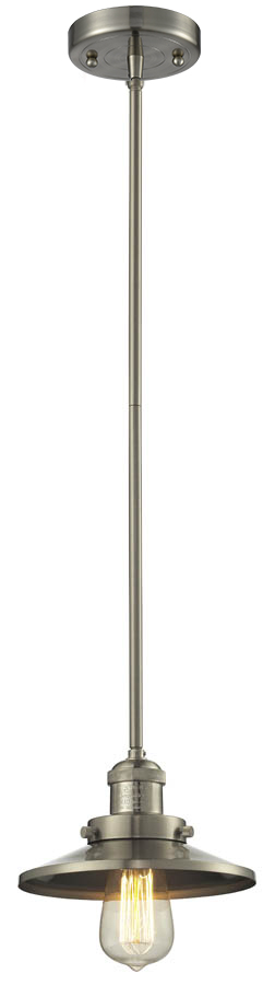 One Light Mini Pendant by Innovations - Franklin Restoration Collection, Brushed Satin Nickel Finish - 201S-SN-M2