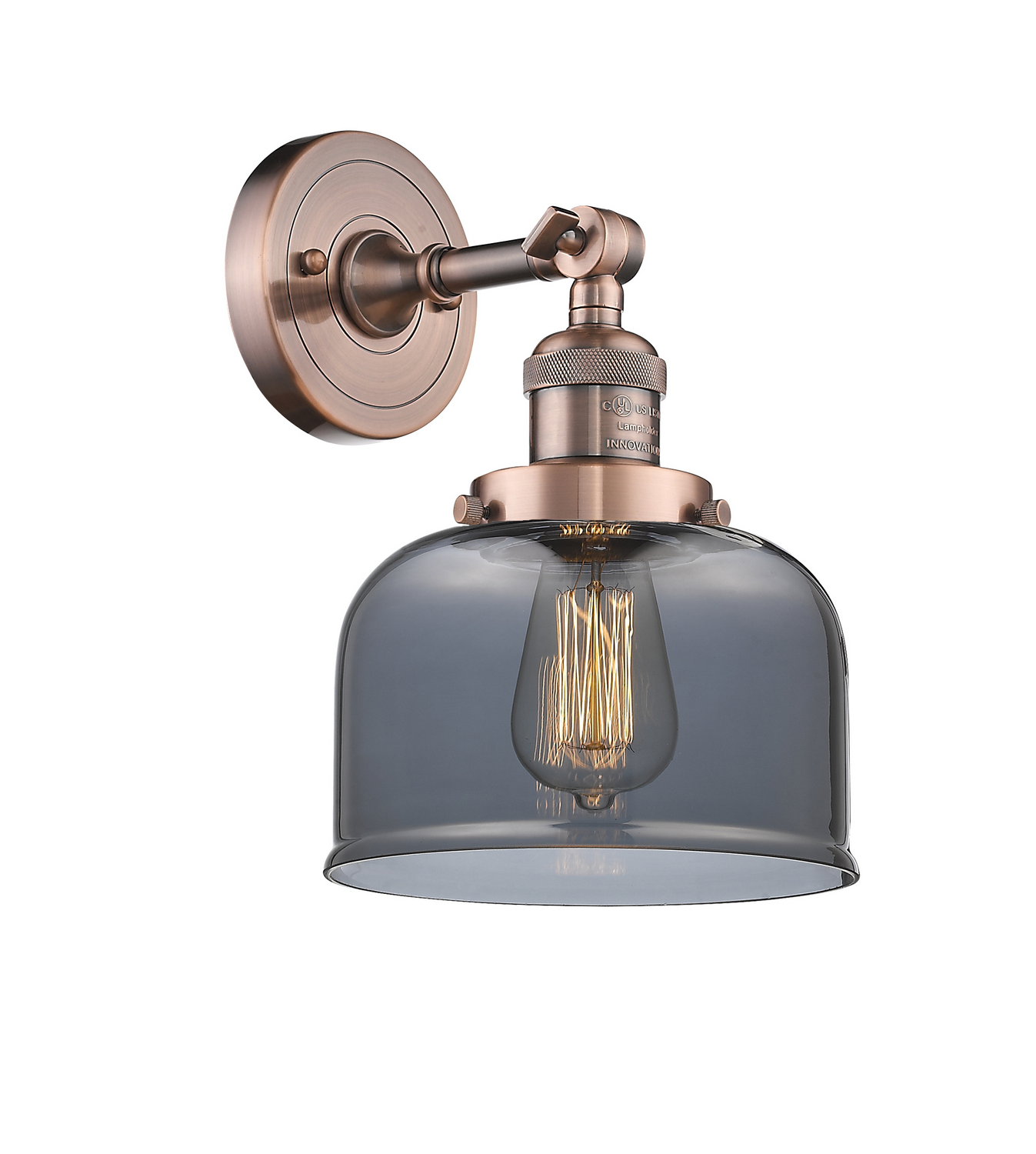 One Light Wall Sconce by Innovations - Franklin Restoration Collection, Antique Copper Finish - 203-AC-G73