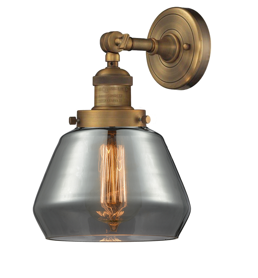 One Light Wall Sconce by Innovations - Franklin Restoration Collection, Brushed Brass Finish - 203-BB-G173