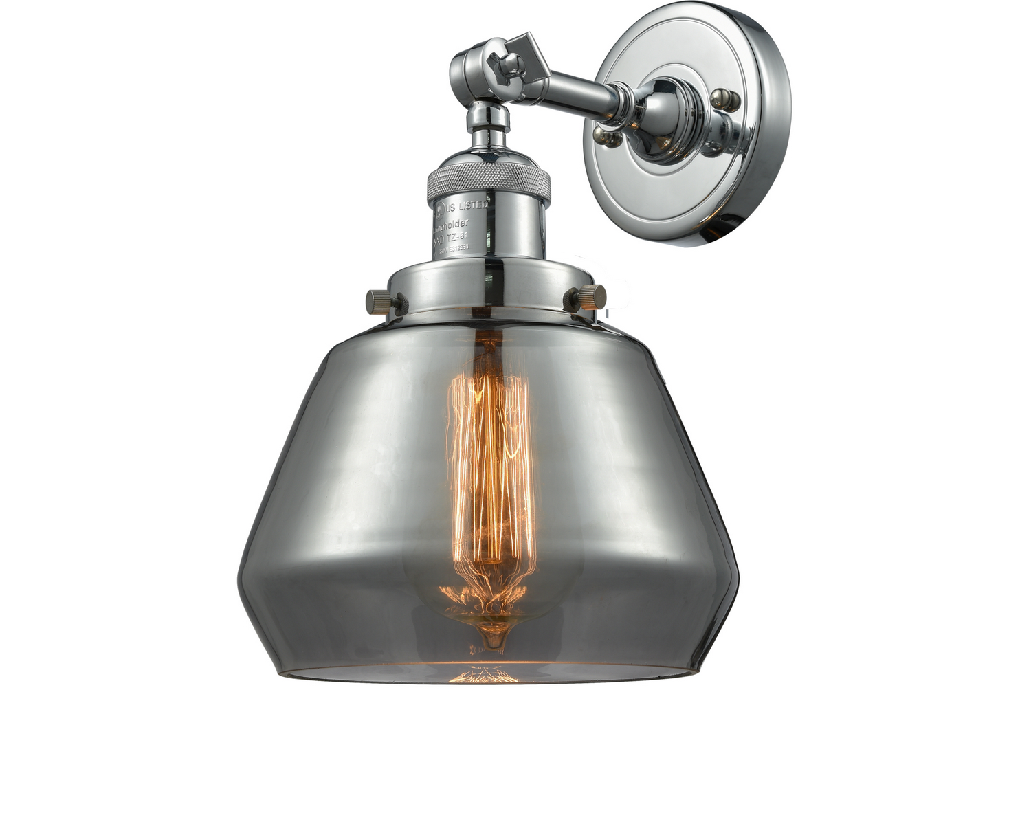 One Light Wall Sconce by Innovations - Franklin Restoration Collection, Polished Chrome Finish - 203-PC-G173