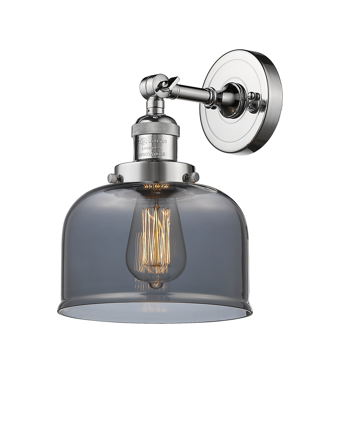 One Light Wall Sconce by Innovations - Franklin Restoration Collection, Polished Chrome Finish - 203-PC-G73