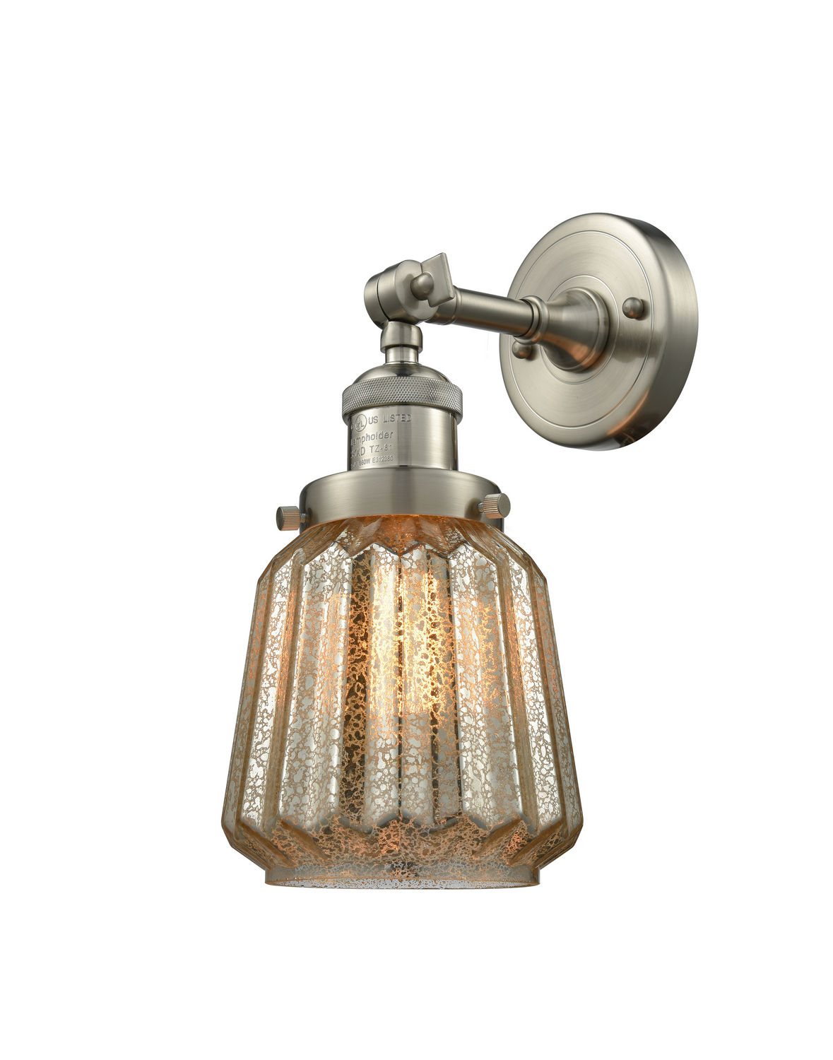 One Light Wall Sconce by Innovations - Franklin Restoration Collection, Brushed Satin Nickel Finish - 203-SN-G146