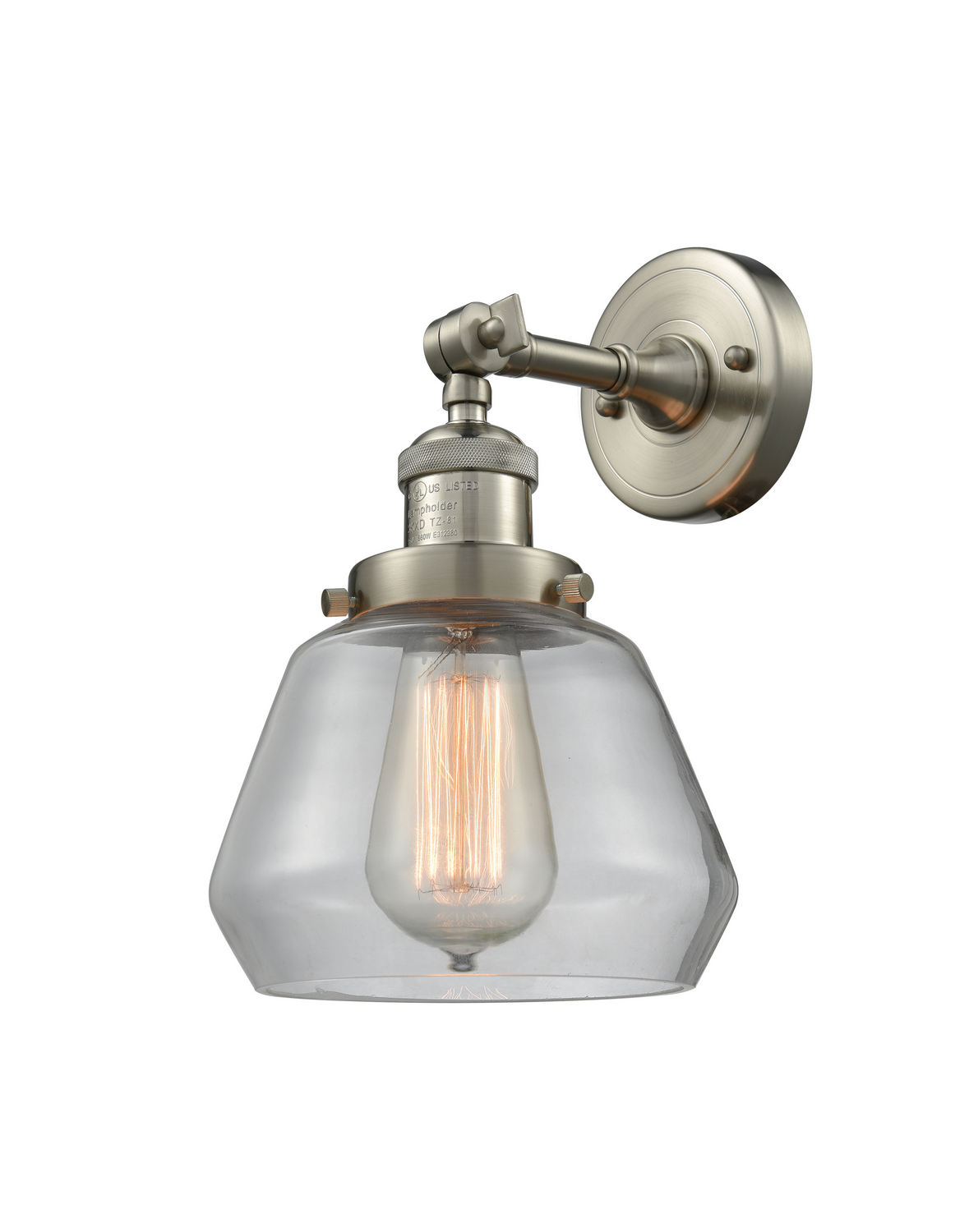 One Light Wall Sconce by Innovations - Franklin Restoration Collection, Brushed Satin Nickel Finish - 203-SN-G172
