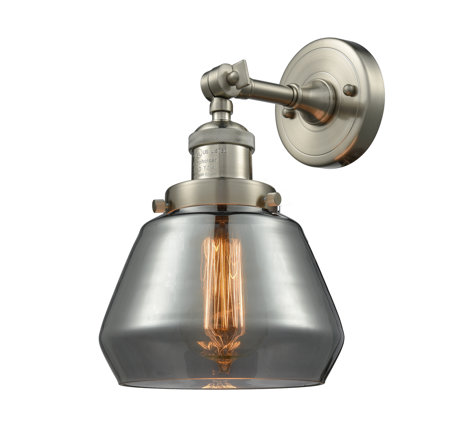 One Light Wall Sconce by Innovations - Franklin Restoration Collection, Brushed Satin Nickel Finish - 203-SN-G173