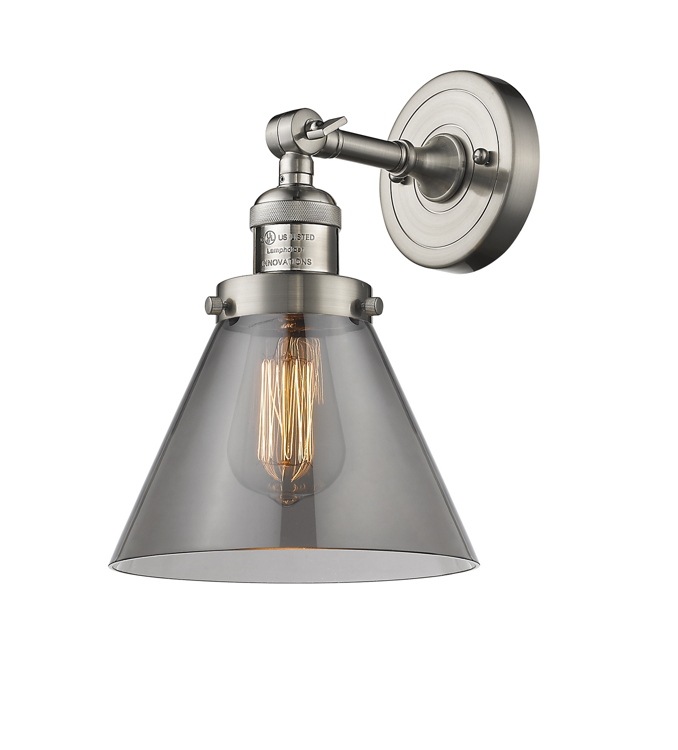 One Light Wall Sconce by Innovations - Franklin Restoration Collection, Brushed Satin Nickel Finish - 203-SN-G43