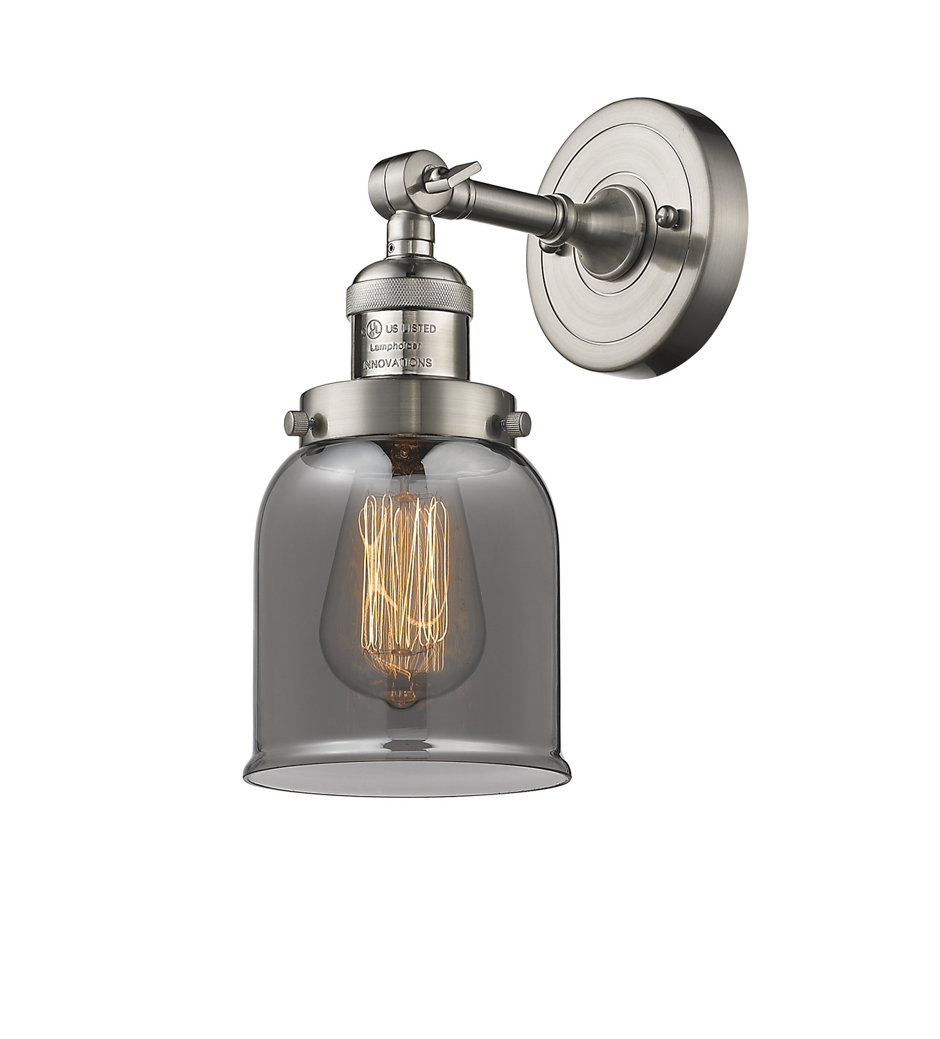 One Light Wall Sconce by Innovations - Franklin Restoration Collection, Brushed Satin Nickel Finish - 203-SN-G53