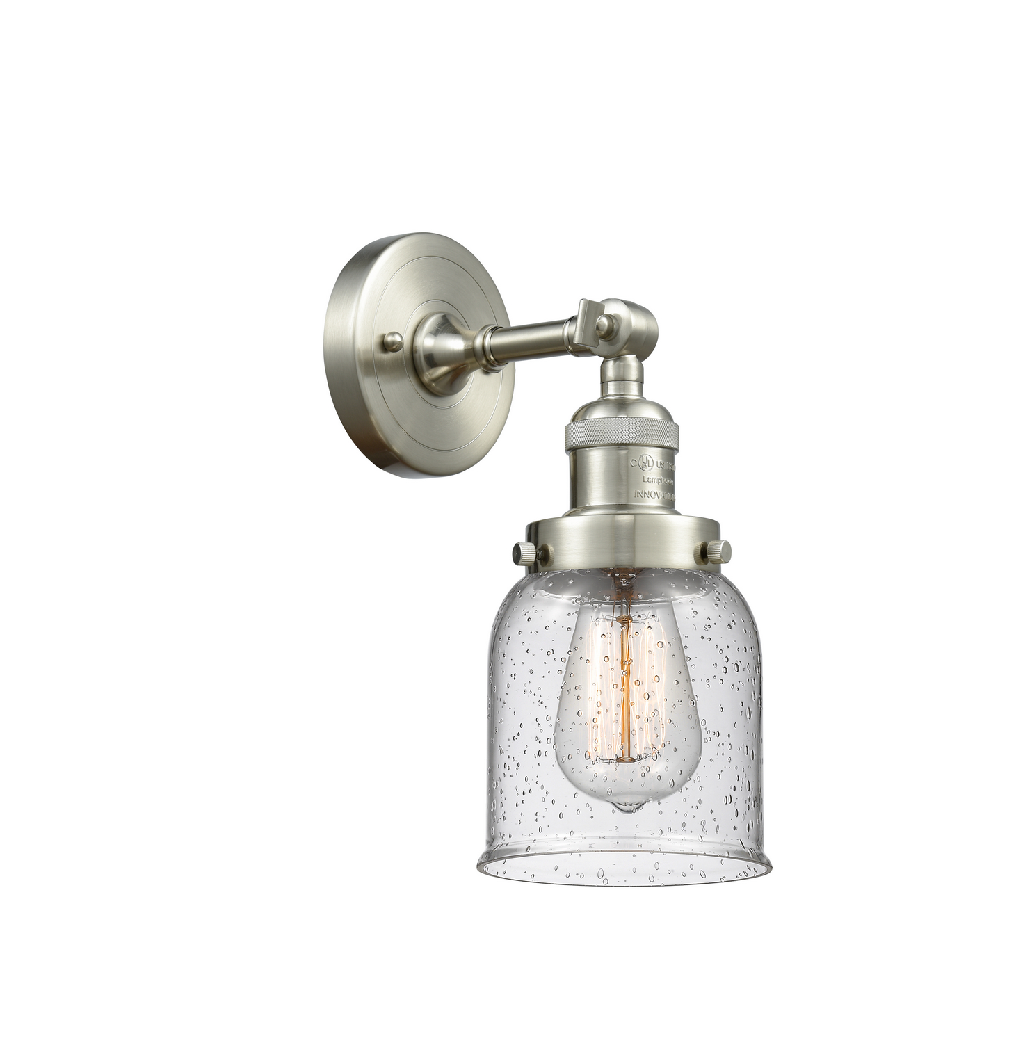 One Light Wall Sconce by Innovations - Franklin Restoration Collection, Brushed Satin Nickel Finish - 203-SN-G54