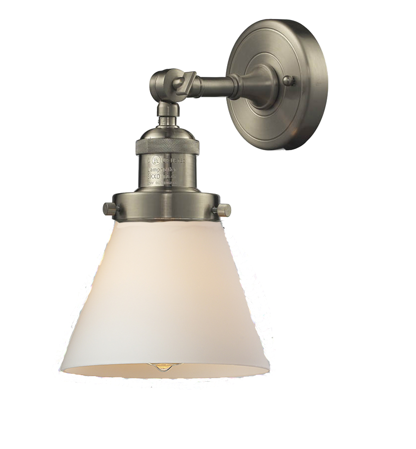 One Light Wall Sconce by Innovations - Franklin Restoration Collection, Brushed Satin Nickel Finish - 203-SN-G61