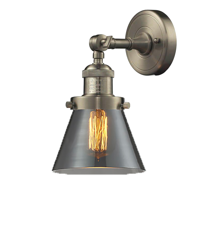 One Light Wall Sconce by Innovations - Franklin Restoration Collection, Brushed Satin Nickel Finish - 203-SN-G63