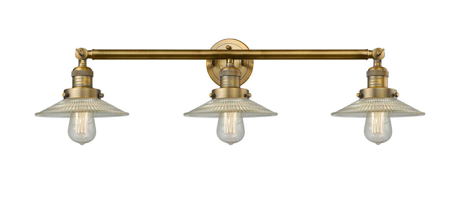 Three Light Bath Vanity by Innovations - Franklin Restoration Collection, Brushed Brass Finish - 205-BB-G2