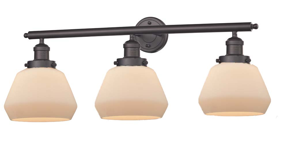 Three Light Bath Vanity by Innovations - Franklin Restoration Collection, Oil Rubbed Bronze Finish - 205-OB-G171