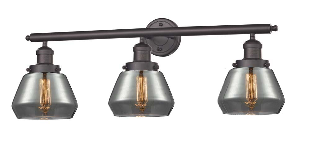 Three Light Bath Vanity by Innovations - Franklin Restoration Collection, Oil Rubbed Bronze Finish - 205-OB-G173