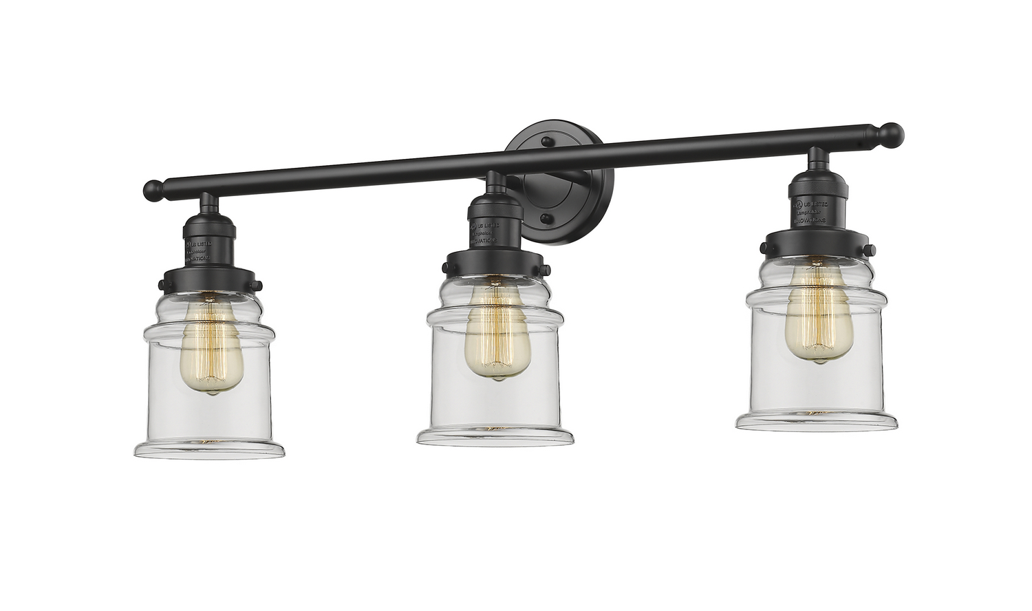 Three Light Bath Vanity by Innovations - Franklin Restoration Collection, Oil Rubbed Bronze Finish - 205-OB-G182