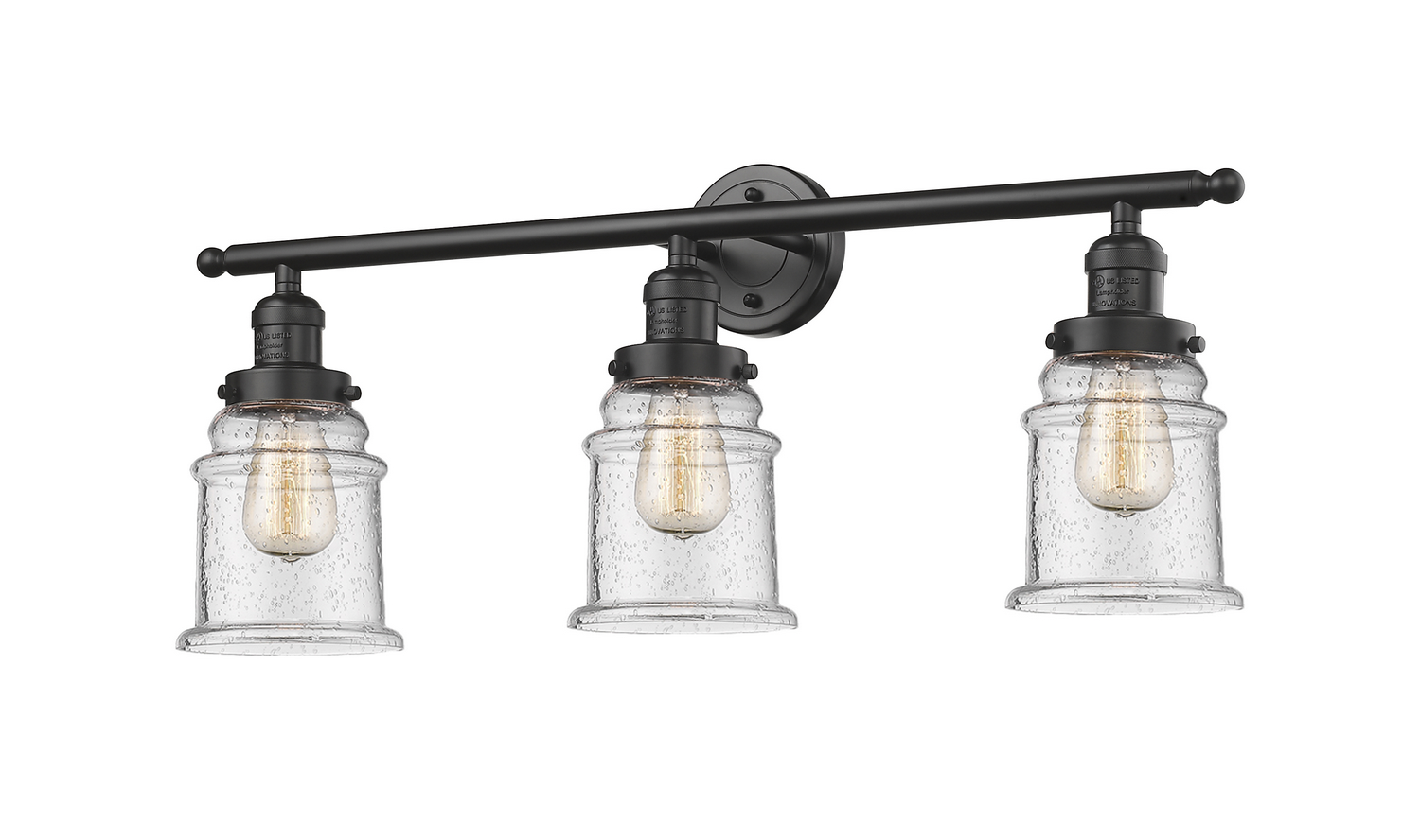 Three Light Bath Vanity by Innovations - Franklin Restoration Collection, Oil Rubbed Bronze Finish - 205-OB-G184