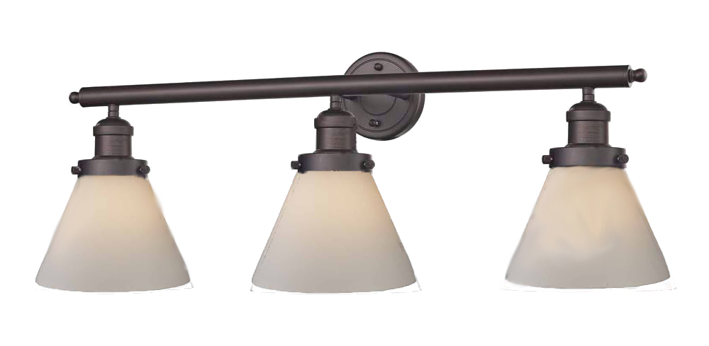 Three Light Bath Vanity by Innovations - Franklin Restoration Collection, Oil Rubbed Bronze Finish - 205-OB-G41