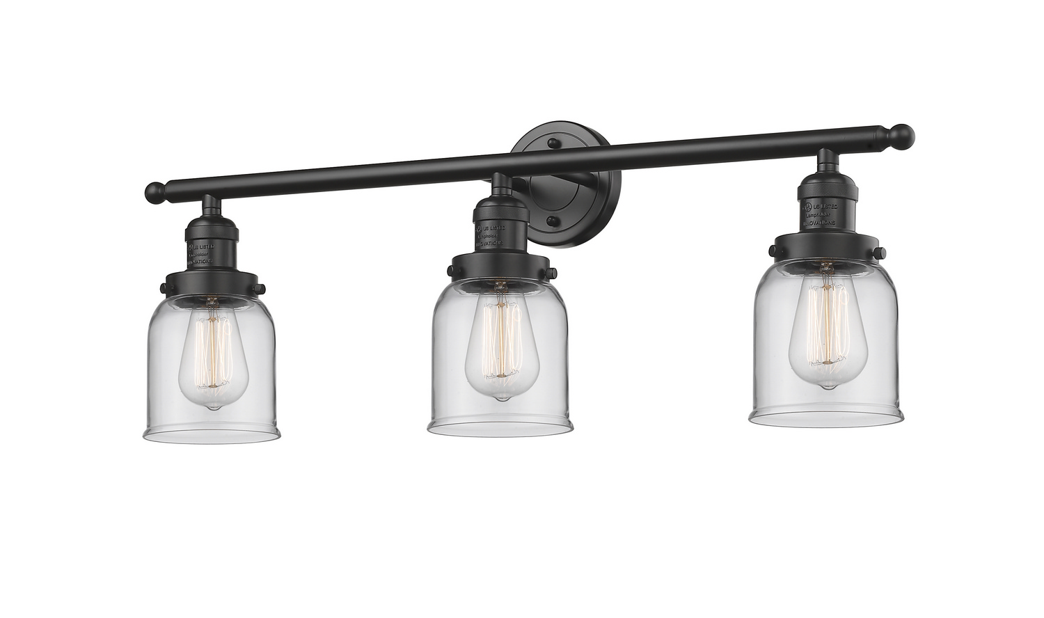 Three Light Bath Vanity by Innovations - Franklin Restoration Collection, Oil Rubbed Bronze Finish - 205-OB-G52