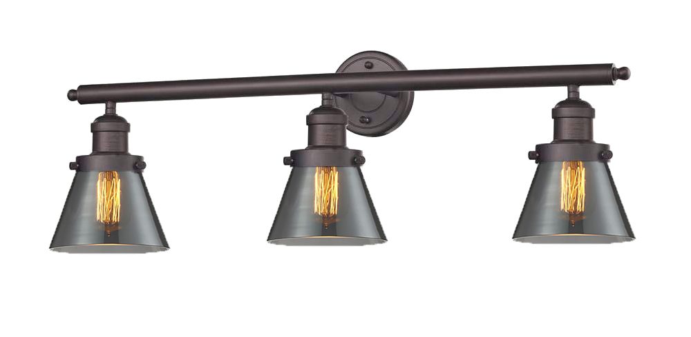 Three Light Bath Vanity by Innovations - Franklin Restoration Collection, Oil Rubbed Bronze Finish - 205-OB-G63