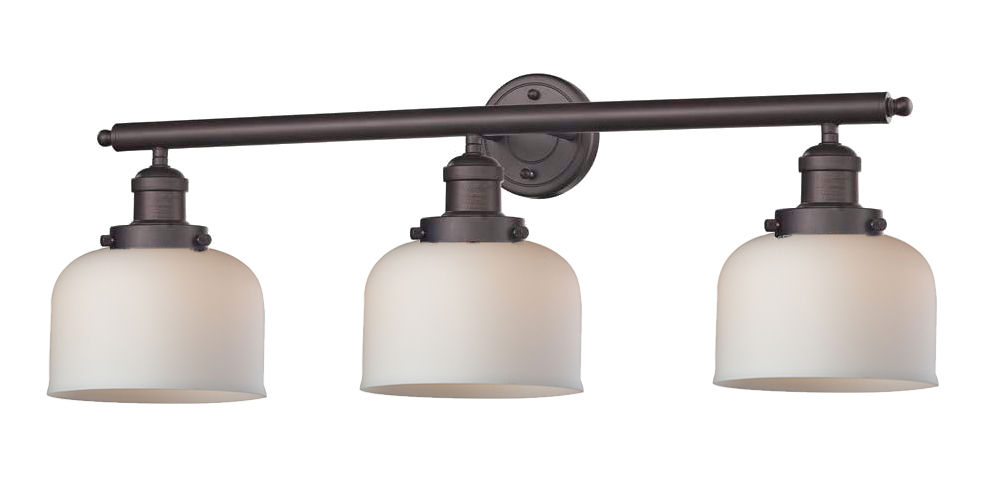 Three Light Bath Vanity by Innovations - Franklin Restoration Collection, Oil Rubbed Bronze Finish - 205-OB-G71