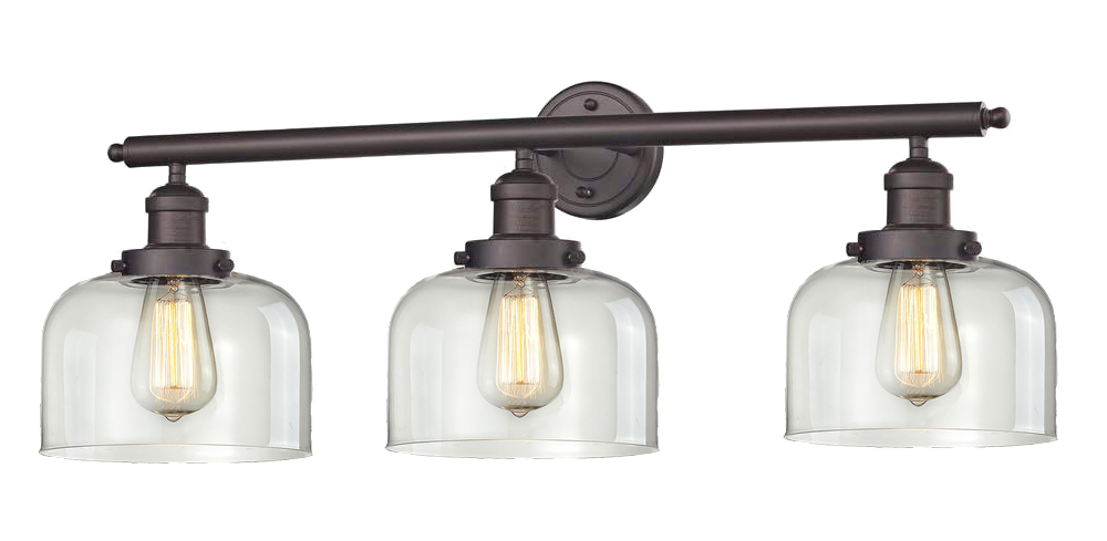Three Light Bath Vanity by Innovations - Franklin Restoration Collection, Oil Rubbed Bronze Finish - 205-OB-G72
