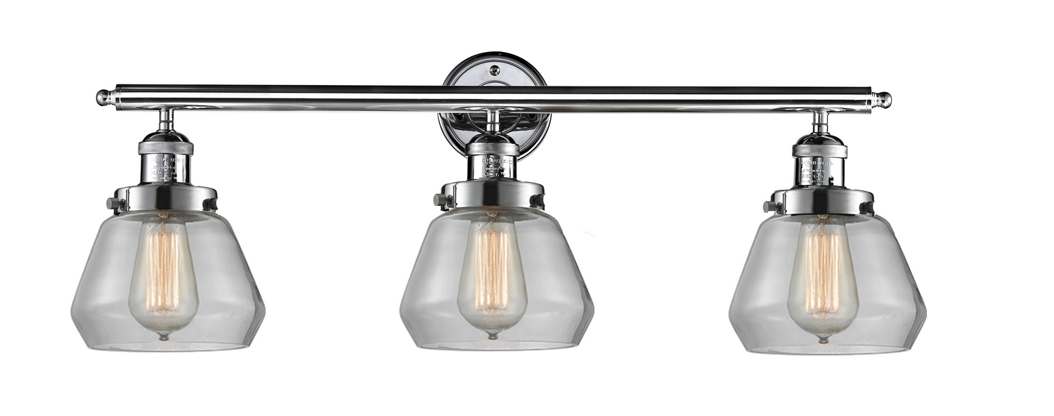 Three Light Bath Vanity by Innovations - Franklin Restoration Collection, Polished Chrome Finish - 205-PC-G172