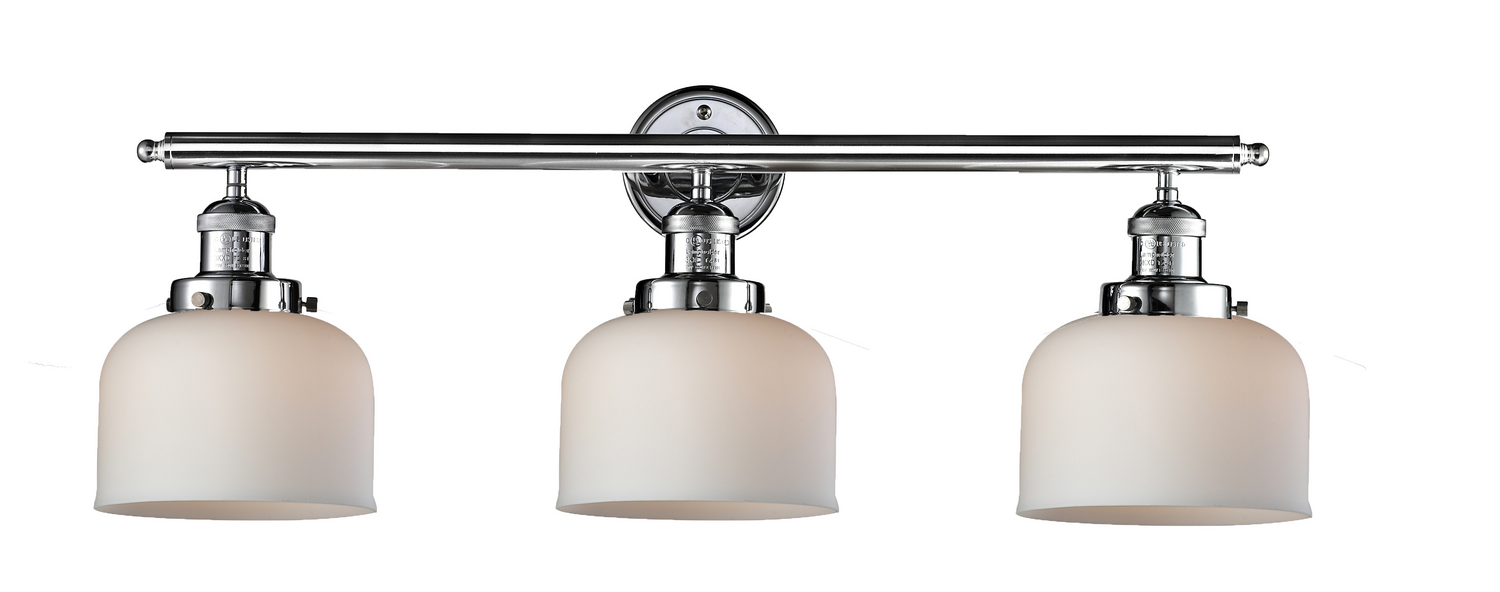 Three Light Bath Vanity by Innovations - Franklin Restoration Collection, Polished Chrome Finish - 205-PC-G71