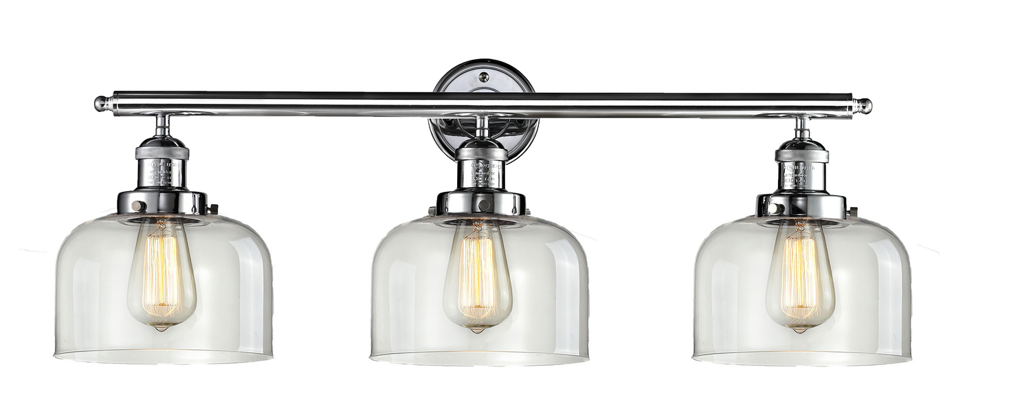 Three Light Bath Vanity by Innovations - Franklin Restoration Collection, Polished Chrome Finish - 205-PC-G72
