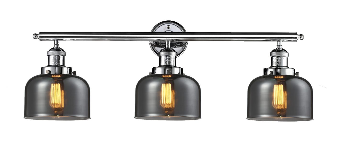 Three Light Bath Vanity by Innovations - Franklin Restoration Collection, Polished Chrome Finish - 205-PC-G73