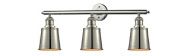 Three Light Bath Vanity by Innovations - Franklin Restoration Collection, Polished Nickel Finish - 205-PN-M9