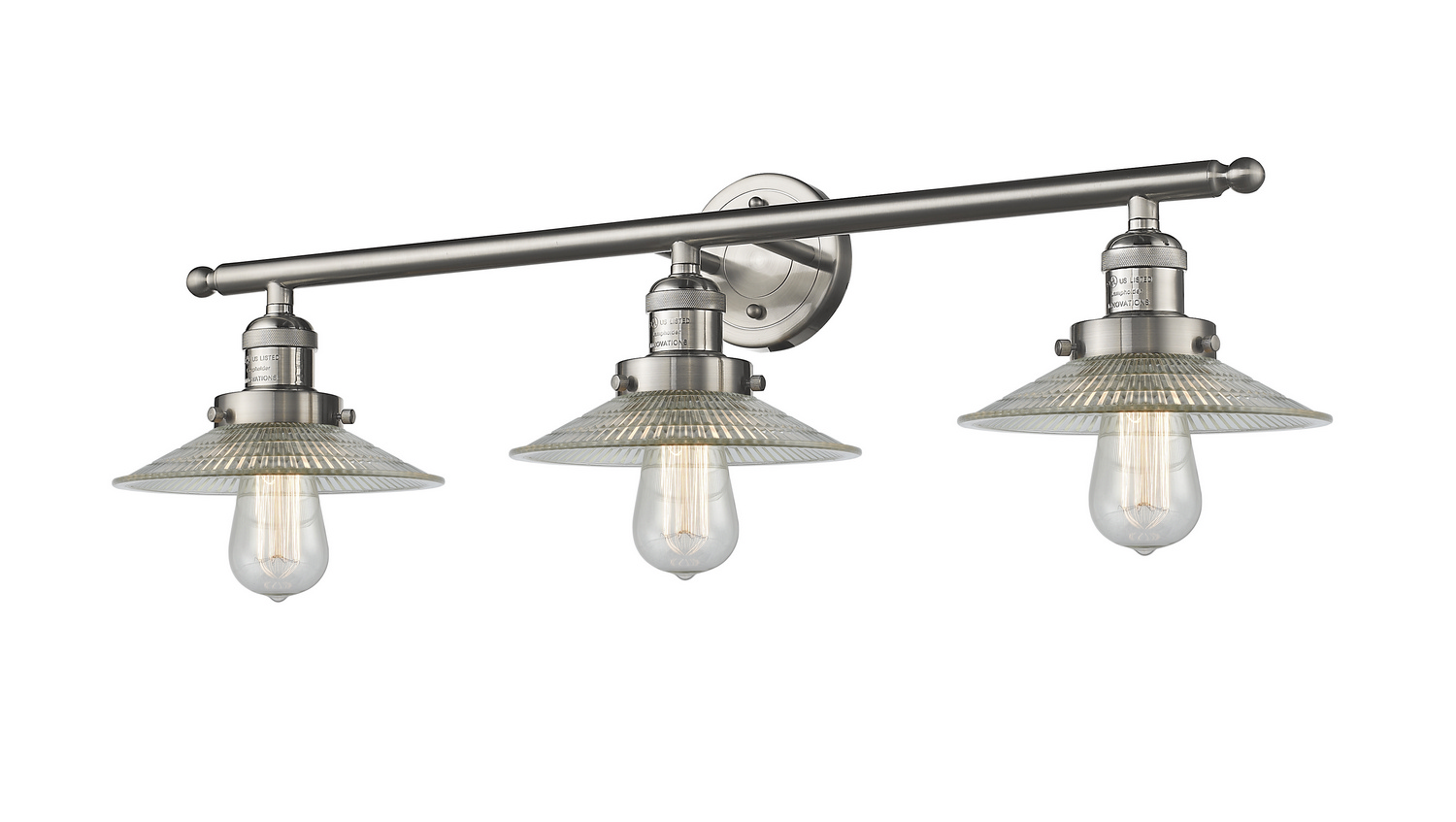 Three Light Bath Vanity by Innovations - Franklin Restoration Collection, Brushed Satin Nickel Finish - 205-SN-G2