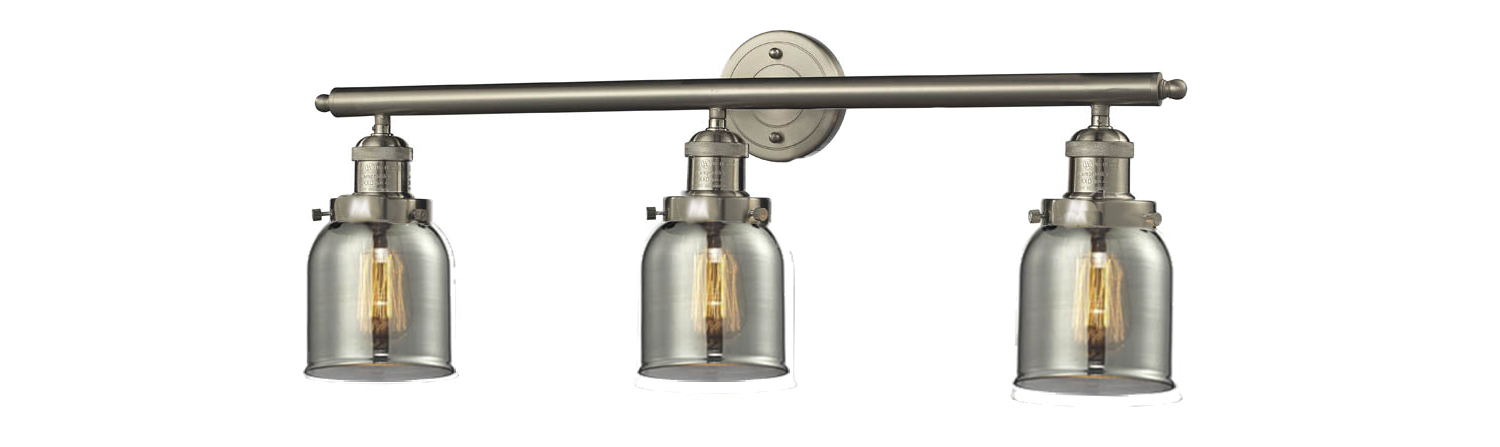Three Light Bath Vanity by Innovations - Franklin Restoration Collection, Brushed Satin Nickel Finish - 205-SN-G53