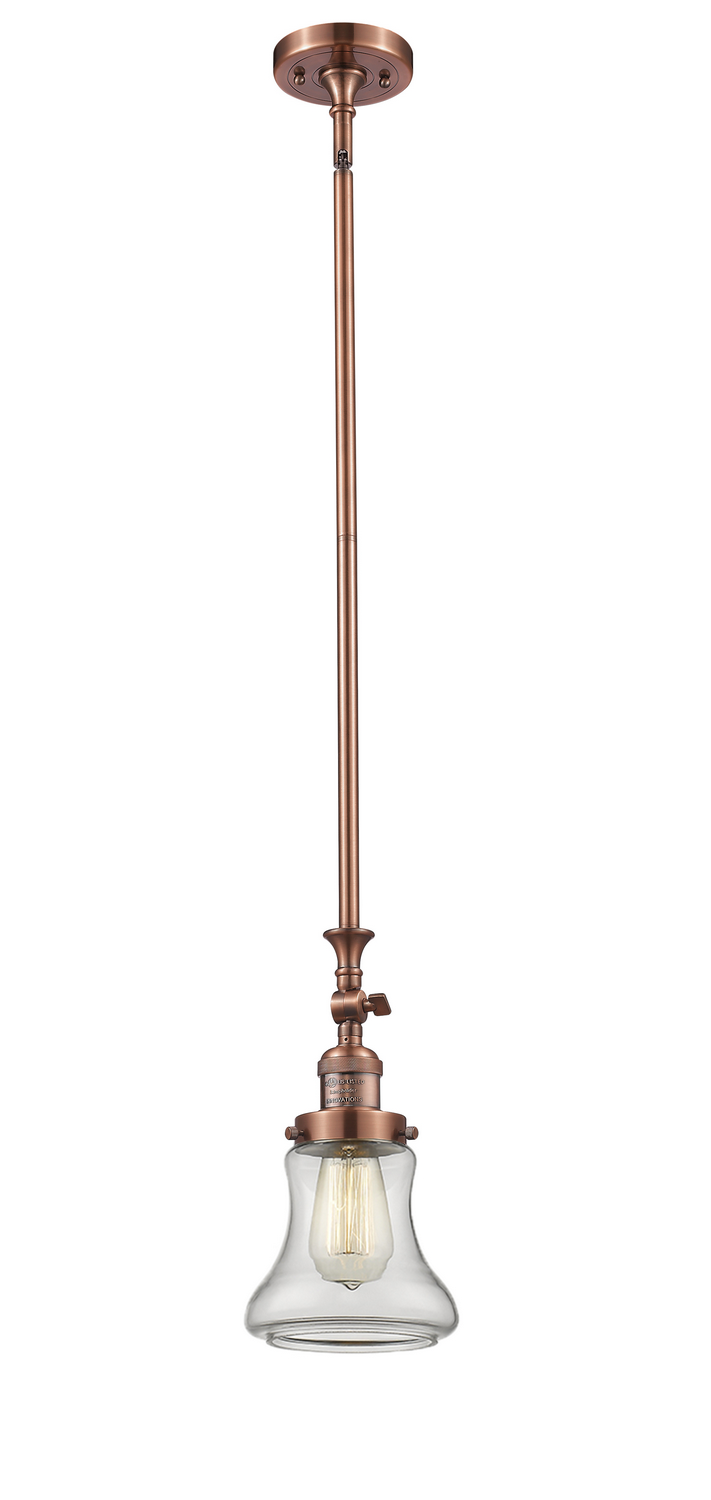 One Light Mini Pendant by Innovations - Franklin Restoration Collection, Antique Copper Finish - 206-AC-G192