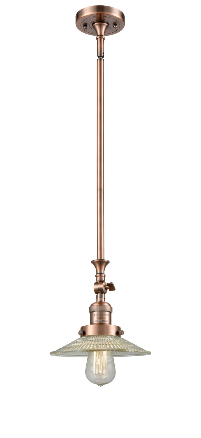One Light Mini Pendant by Innovations - Franklin Restoration Collection, Antique Copper Finish - 206-AC-G2