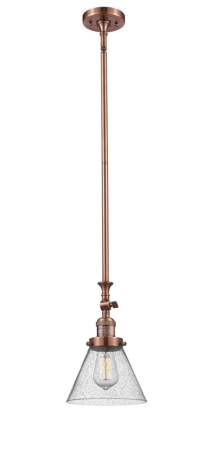 One Light Mini Pendant by Innovations - Franklin Restoration Collection, Antique Copper Finish - 206-AC-G44
