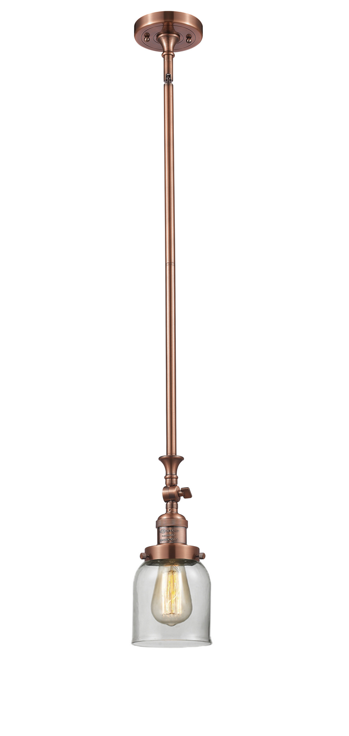 One Light Mini Pendant by Innovations - Franklin Restoration Collection, Antique Copper Finish - 206-AC-G52