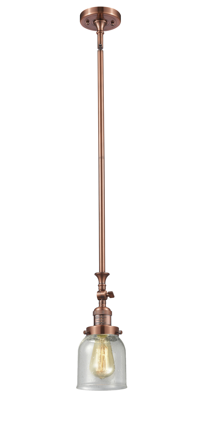 One Light Mini Pendant by Innovations - Franklin Restoration Collection, Antique Copper Finish - 206-AC-G54
