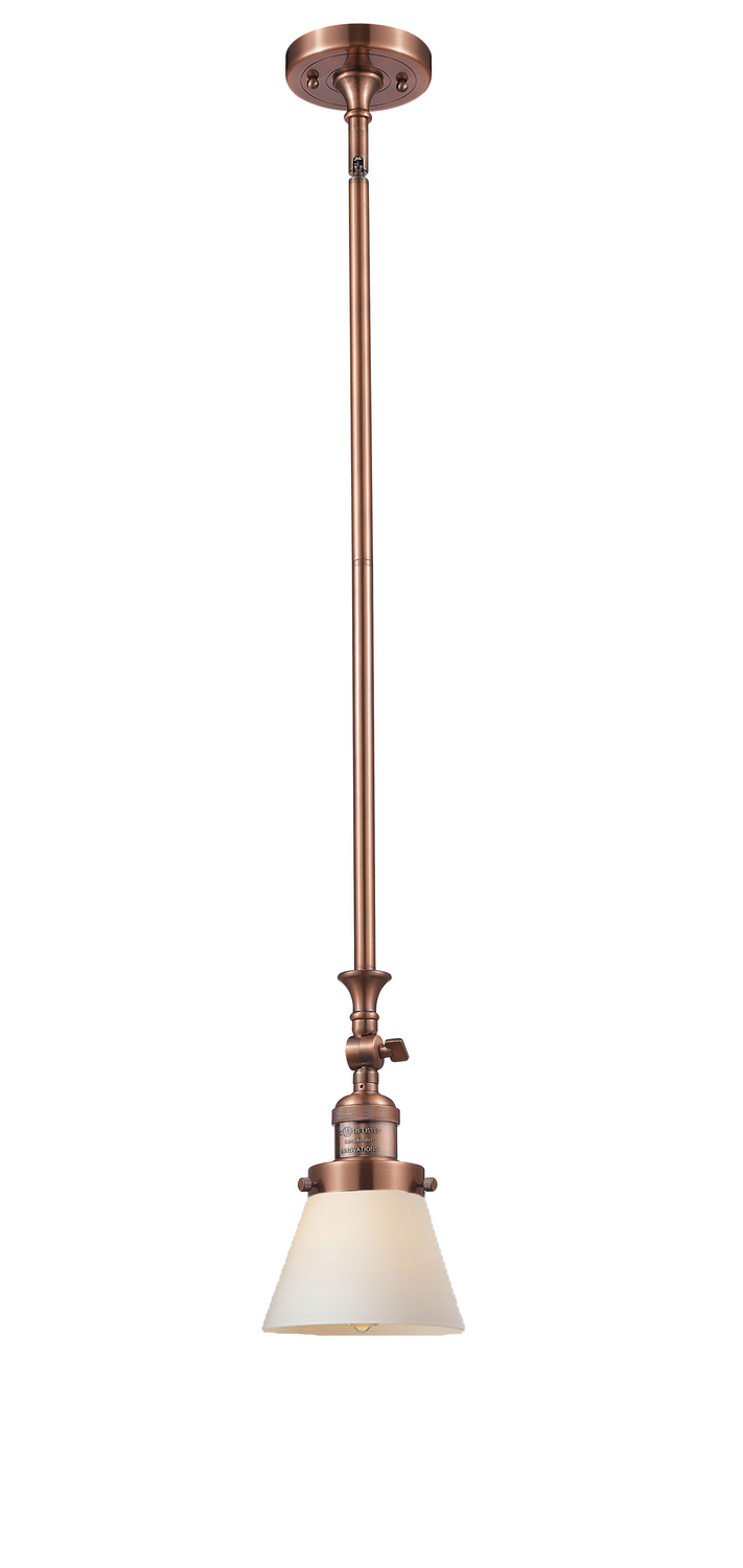 One Light Mini Pendant by Innovations - Franklin Restoration Collection, Antique Copper Finish - 206-AC-G61