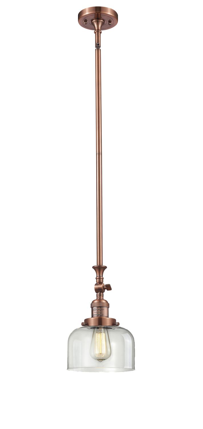 One Light Mini Pendant by Innovations - Franklin Restoration Collection, Antique Copper Finish - 206-AC-G72
