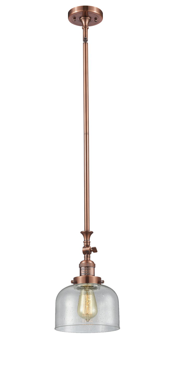 One Light Mini Pendant by Innovations - Franklin Restoration Collection, Antique Copper Finish - 206-AC-G74