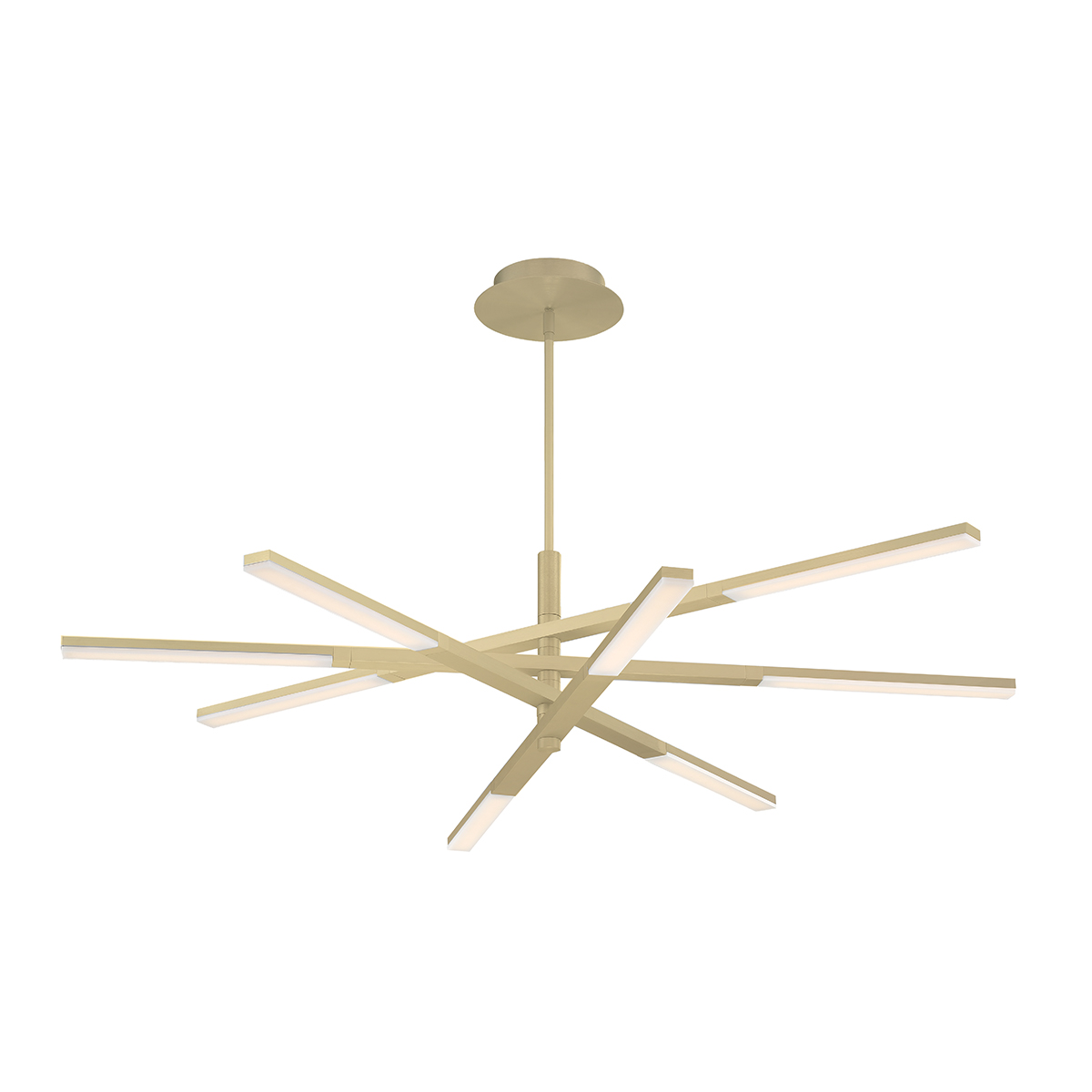 LED Chandelier by Modern Forms - Stacked Collection, Brushed Brass Finish - PD-50748-BR