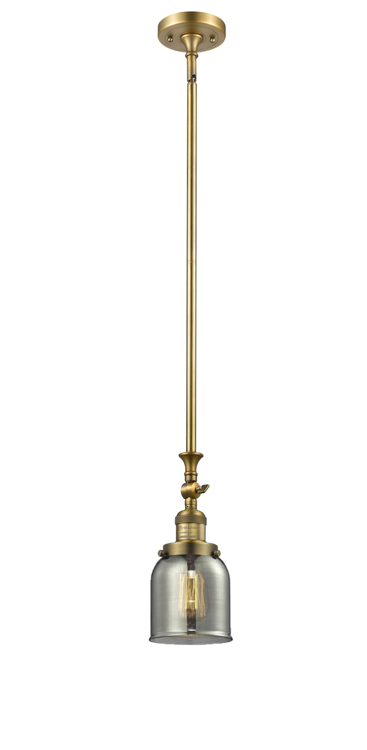 One Light Mini Pendant by Innovations - Franklin Restoration Collection, Brushed Brass Finish - 206-BB-G53