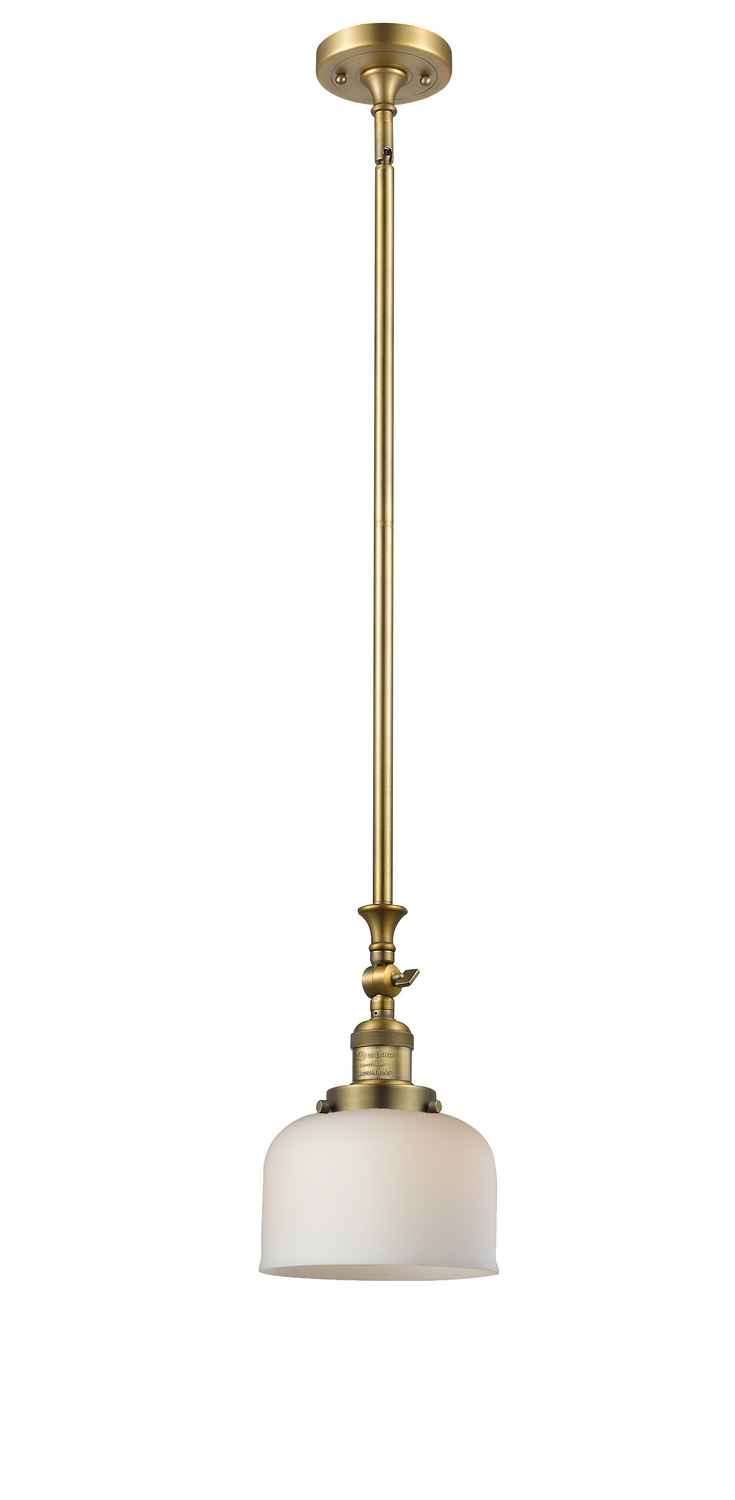 One Light Mini Pendant by Innovations - Franklin Restoration Collection, Brushed Brass Finish - 206-BB-G71