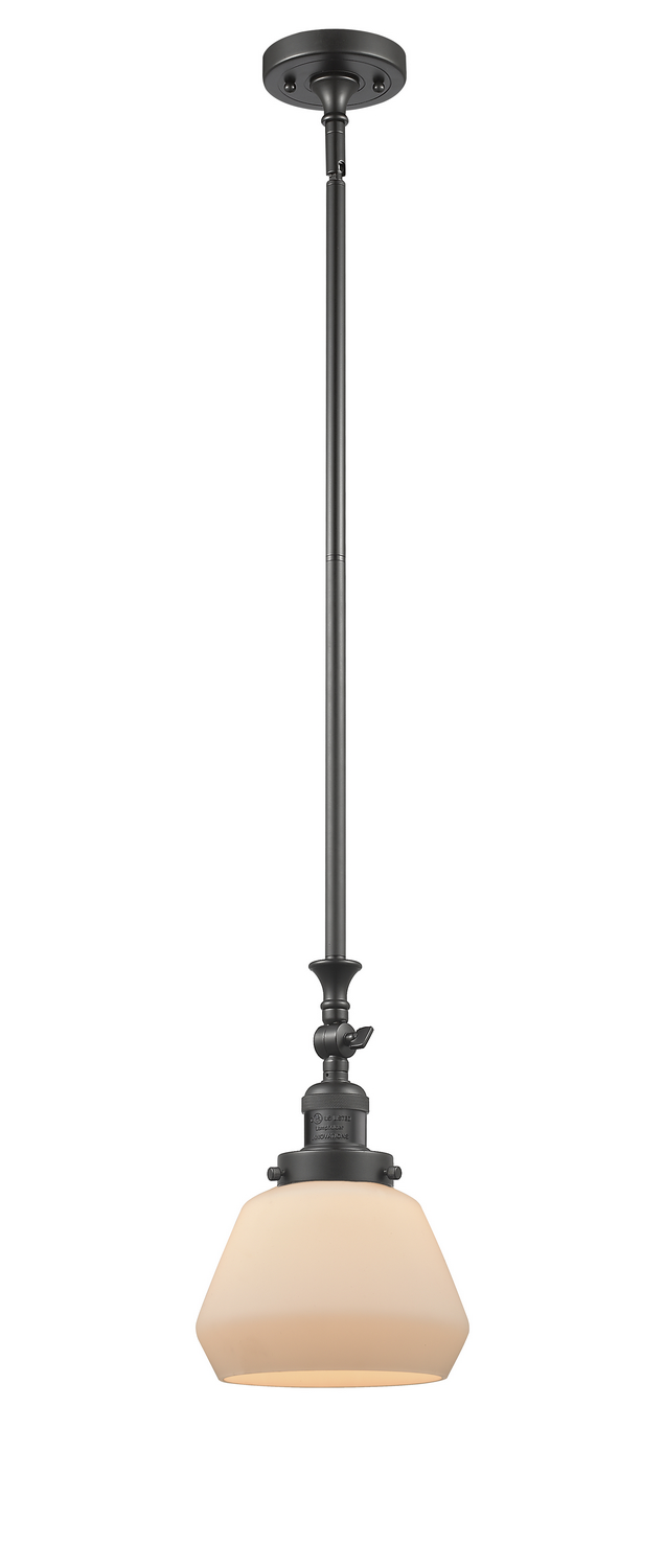 One Light Mini Pendant by Innovations - Franklin Restoration Collection, Oil Rubbed Bronze Finish - 206-OB-G171