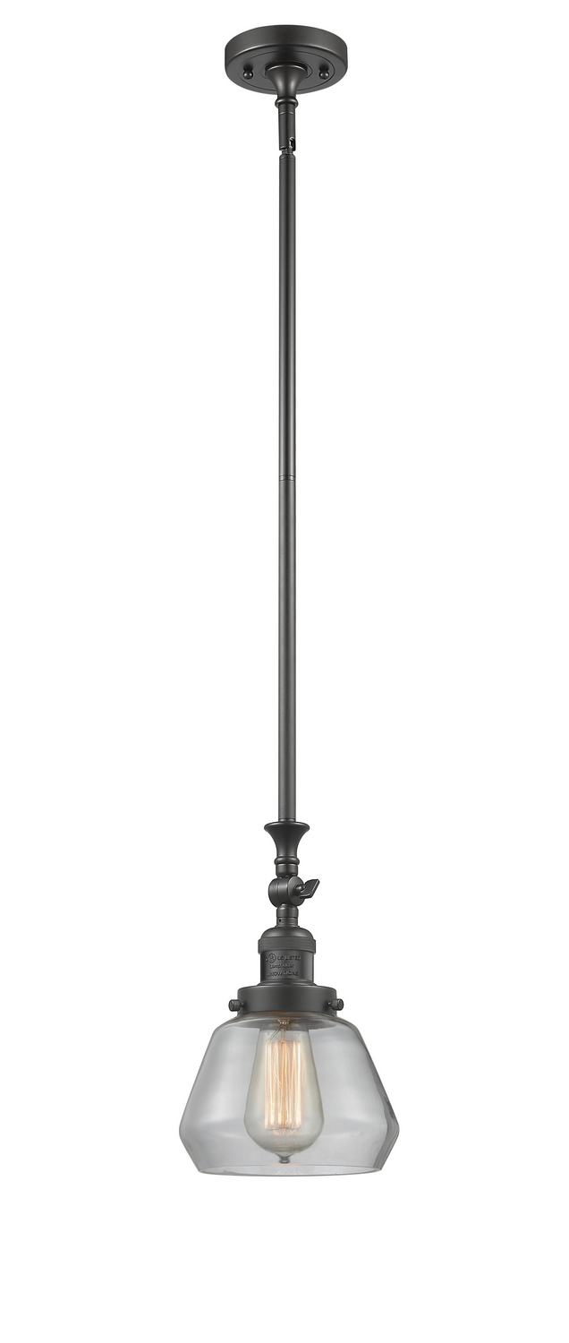 One Light Mini Pendant by Innovations - Franklin Restoration Collection, Oil Rubbed Bronze Finish - 206-OB-G172