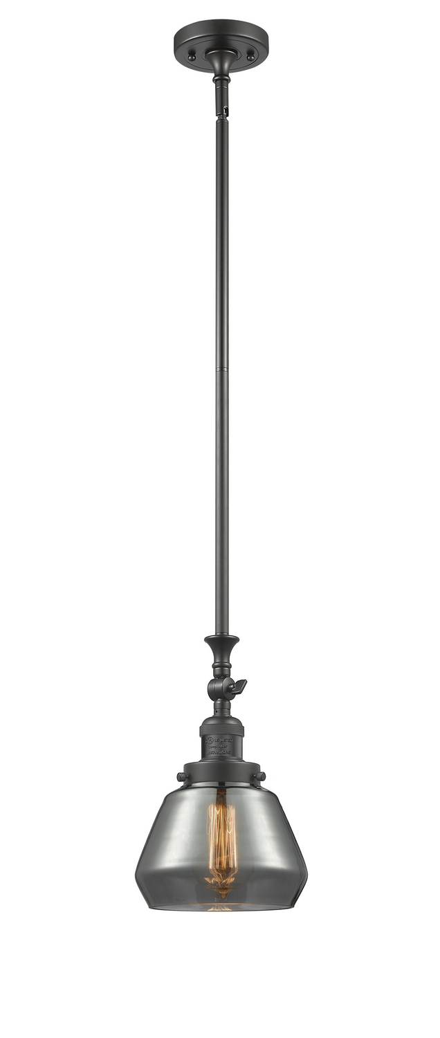 One Light Mini Pendant by Innovations - Franklin Restoration Collection, Oil Rubbed Bronze Finish - 206-OB-G173