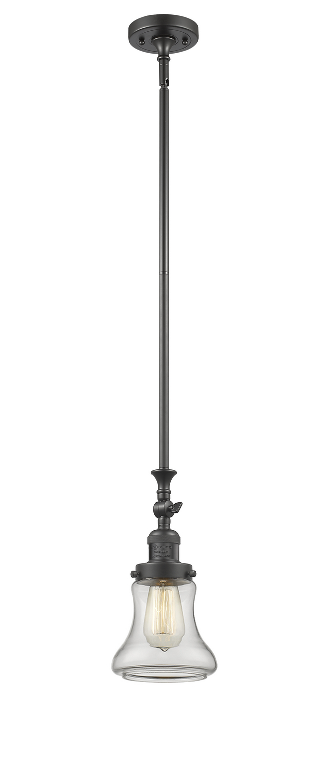One Light Mini Pendant by Innovations - Franklin Restoration Collection, Oil Rubbed Bronze Finish - 206-OB-G192