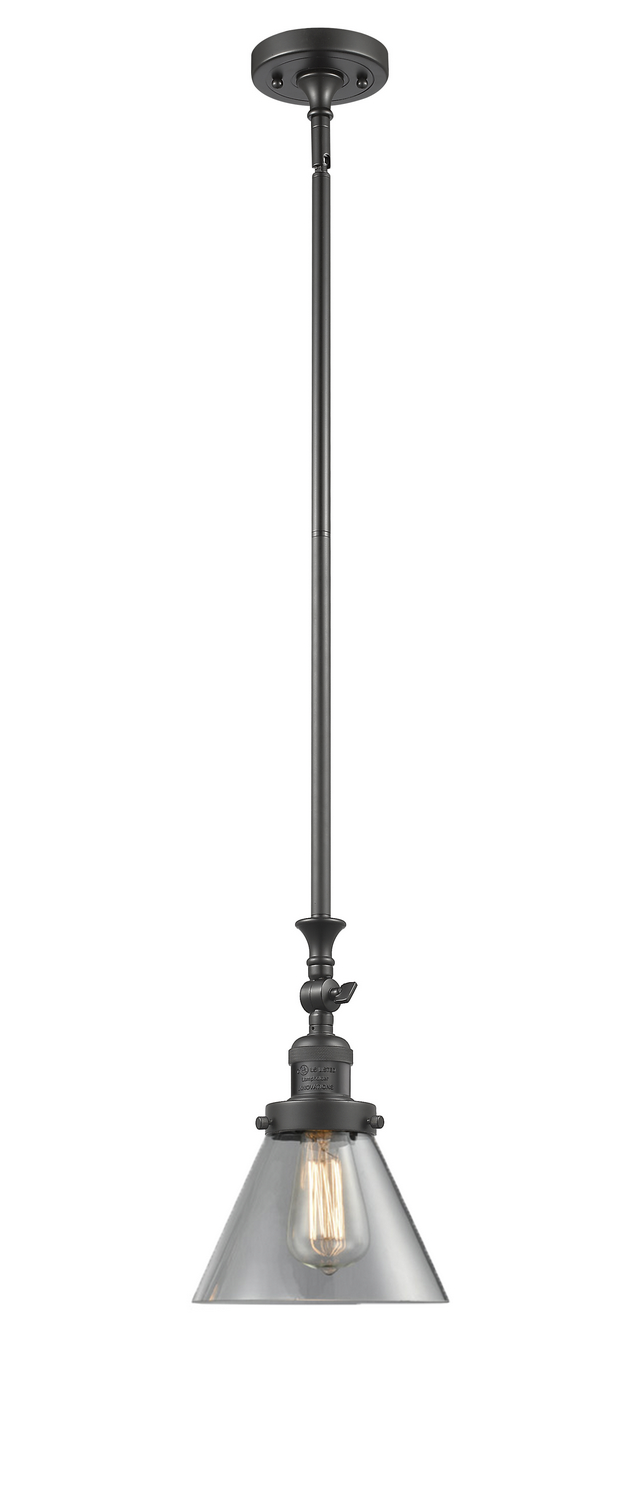 One Light Mini Pendant by Innovations - Franklin Restoration Collection, Oil Rubbed Bronze Finish - 206-OB-G42