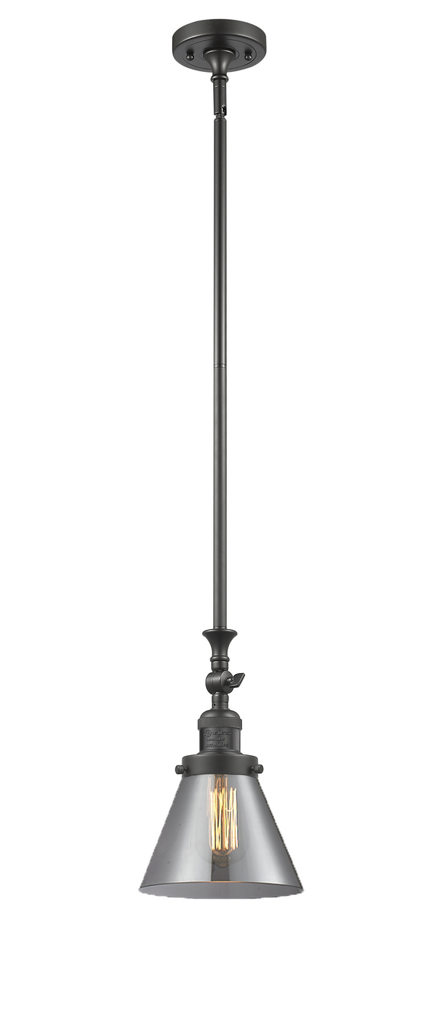 One Light Mini Pendant by Innovations - Franklin Restoration Collection, Oil Rubbed Bronze Finish - 206-OB-G43
